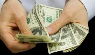 money in the hands